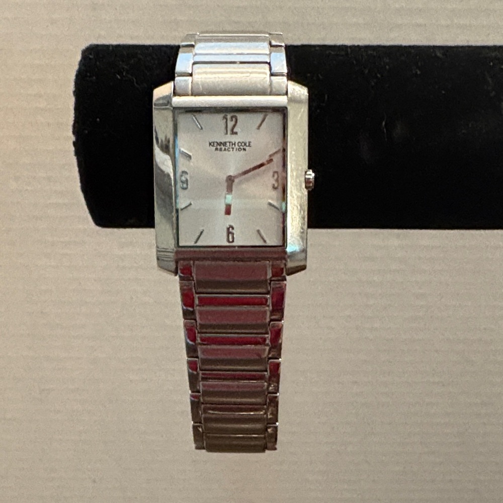 Kenneth Cole Silver Rectangular Watch - image 1